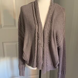 Women's Cable Knit Cardigan Sweater